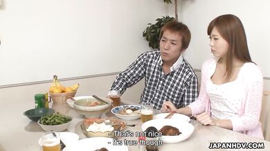 Young Wife Aihara Miha Cheats on Her Husband After He Falls Asleep