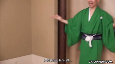 New Year crazy orgy with female and male porn stars