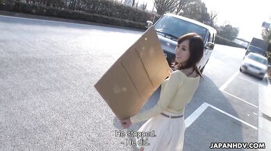 Hitchhiker Shiori Yamate is fucked so hard in hairy poonanie