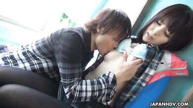 Sena Sakura wins the fishing contest and she is fucked on the boat