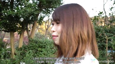 Risako Goto is new to adult videos and enjoyed her first on camera sex