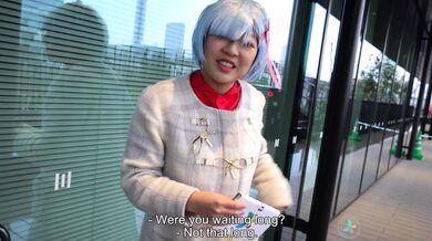 Chubby Riho Machida is so cute in her cosplay costume