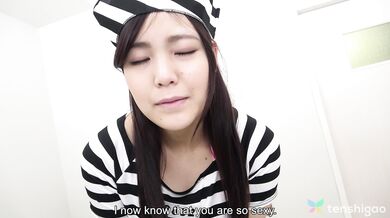 Manami Takashima has cute thong panties on under her costume