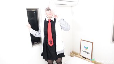 Kyoko Mikami with her huge tits is back for more hot sexy fun in her costume