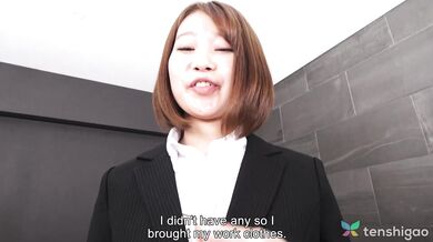 Sexy Asuka Suzumura wears office lady clothes and wants fuck