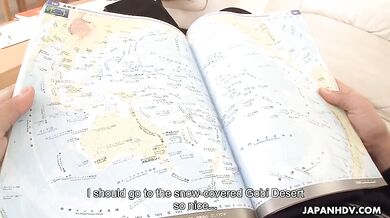 Horny Noriko Aota gets a hard cock to suck