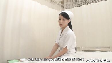 Hot nurse Ren Azumi fucked by patient