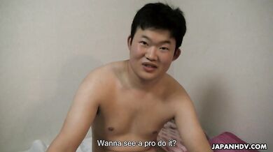 Maki Hojo fucked in front of a novice guy