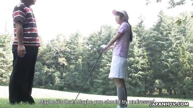 Hot Karin Mizuno fucked by her golf teacher