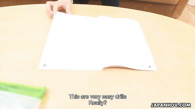 Cute brunette is about to get tested a bit