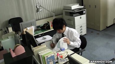 Lovely office lady is very friendly all day