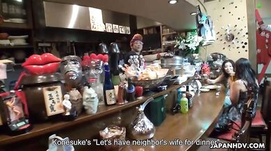 Horny people were having sex in a restaurant