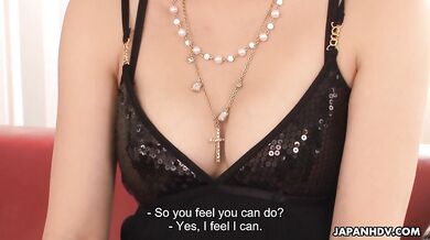 Shy babe turned into a real erotic model