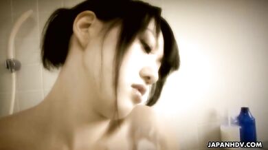 Hot woman Reina Misaki gets two big peckers