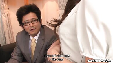 Aoi Miyama gets rammed by two nasty neighbors