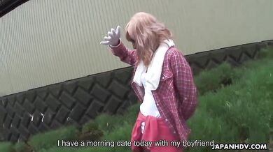 Sweet Asiatic blonde Raina Ogami gets rammed