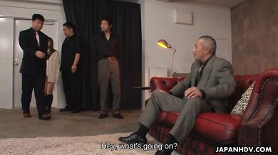 Slutty Rui Natsukawa in a group sex session