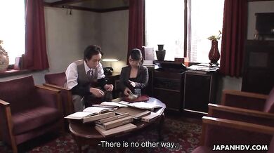 Hot Japanese babe fucked by her co-worker