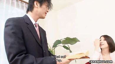 Fine lady Tsubaki gets nailed by her lover