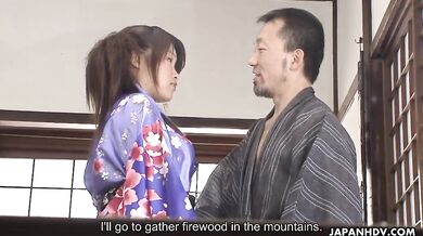 Hot kimono lady Nene Nagasawa gets pounded