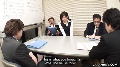Shino Nakamura used up during a meeting