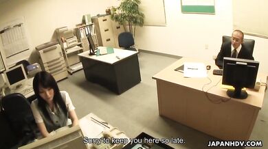 Ruri Shinohara fucking her manager hard
