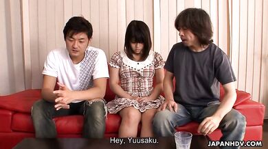 Alice Mizuno is filled with cum while sucking