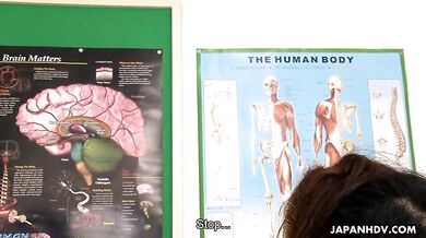 Cute Julia Nanase fucks with two horny dudes