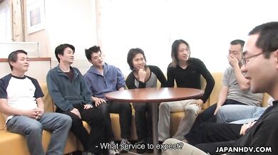 Japanese maid Yui Shimizu in a kinky orgy