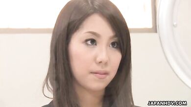 Hikaru Matsu moans while riding a stiff boner