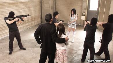 Shizuka Minami enjoys a thick hard sausage