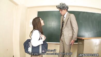 Nasty Ria Sakurai gets banged after classes