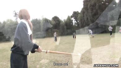 An Umemiya gets nailed by whole soocer team