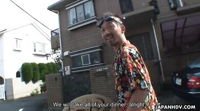 Sexy Arisa gets teased and rammed at her home