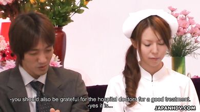 Nurse Rino Asuka gets pleased by her patient