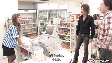 Hibiki Ohtsuki gets fucked at work hardcore