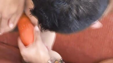 Latino Twinks Playing With a Dildo