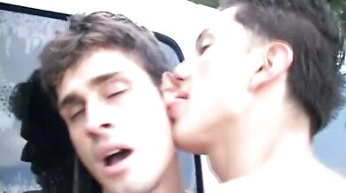 Car Wash Antics Turns Into A Cock Sucking Session