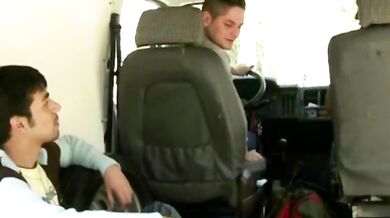 Inside The Van Oral Threesome