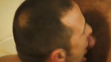 Gay Daddies Have Oral Sex on the Couch