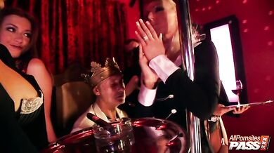 Big titty strippers put on a show