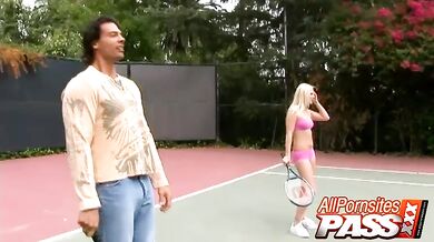 Sexy Pornstars Taking Turns On a Cock