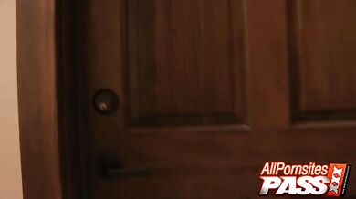 Cute Brunette Takes a Cock