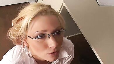 Ms. Leigh fucking in the classroom with her