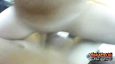 Amateur Bonnie sucking a cock