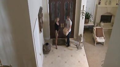 Bridgett Lee fucking in the bedroom with her big tits