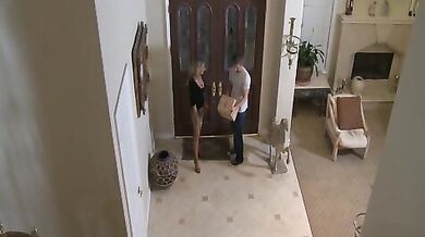 Bridgett Lee fucking in the bedroom with her big tits