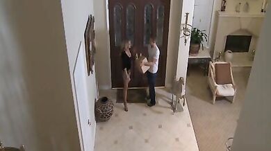 Bridgett Lee fucking in the bedroom with her big tits