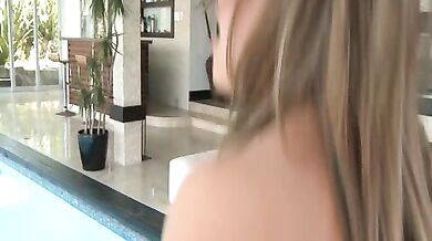 Lexi Love fucking in the patio furniture with her tattoos