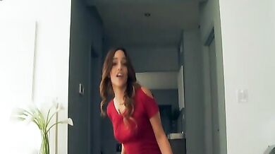 Melanie Rios fucking in the living room with her black hair